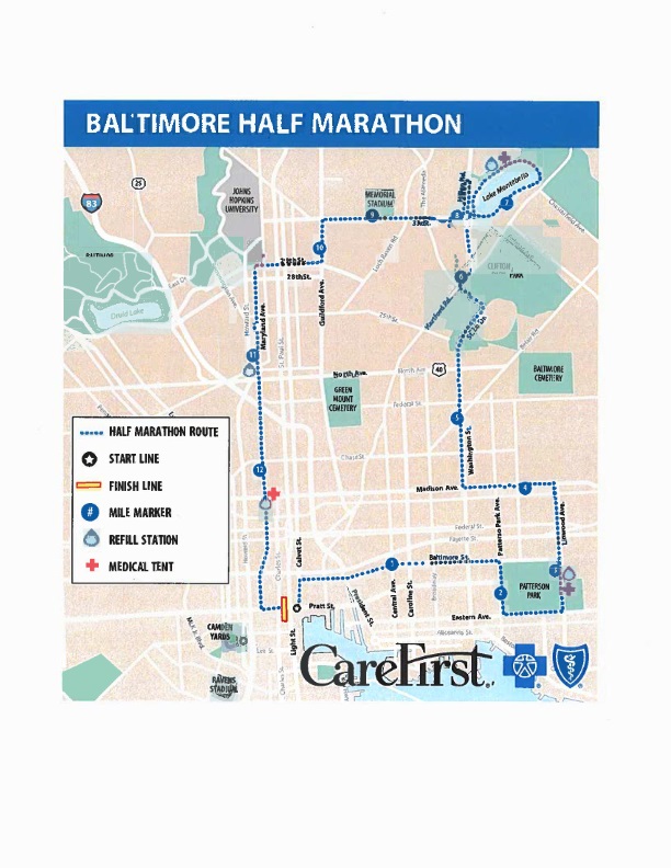 Half Marathon 2021 Map